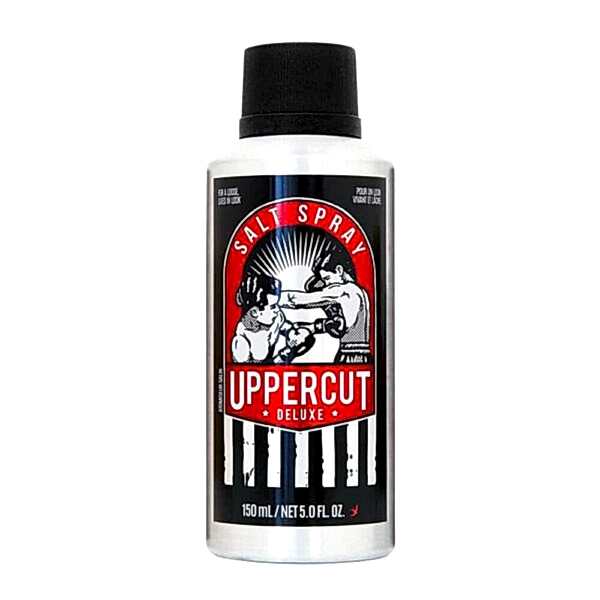 Spray z solą morską Uppercut Deluxe do stylizacji włosów – naturalny efekt, lekki chwyt, objętość i tekstura. Kup w Warszawie, Wilanów, BRODSKI Barbershop.